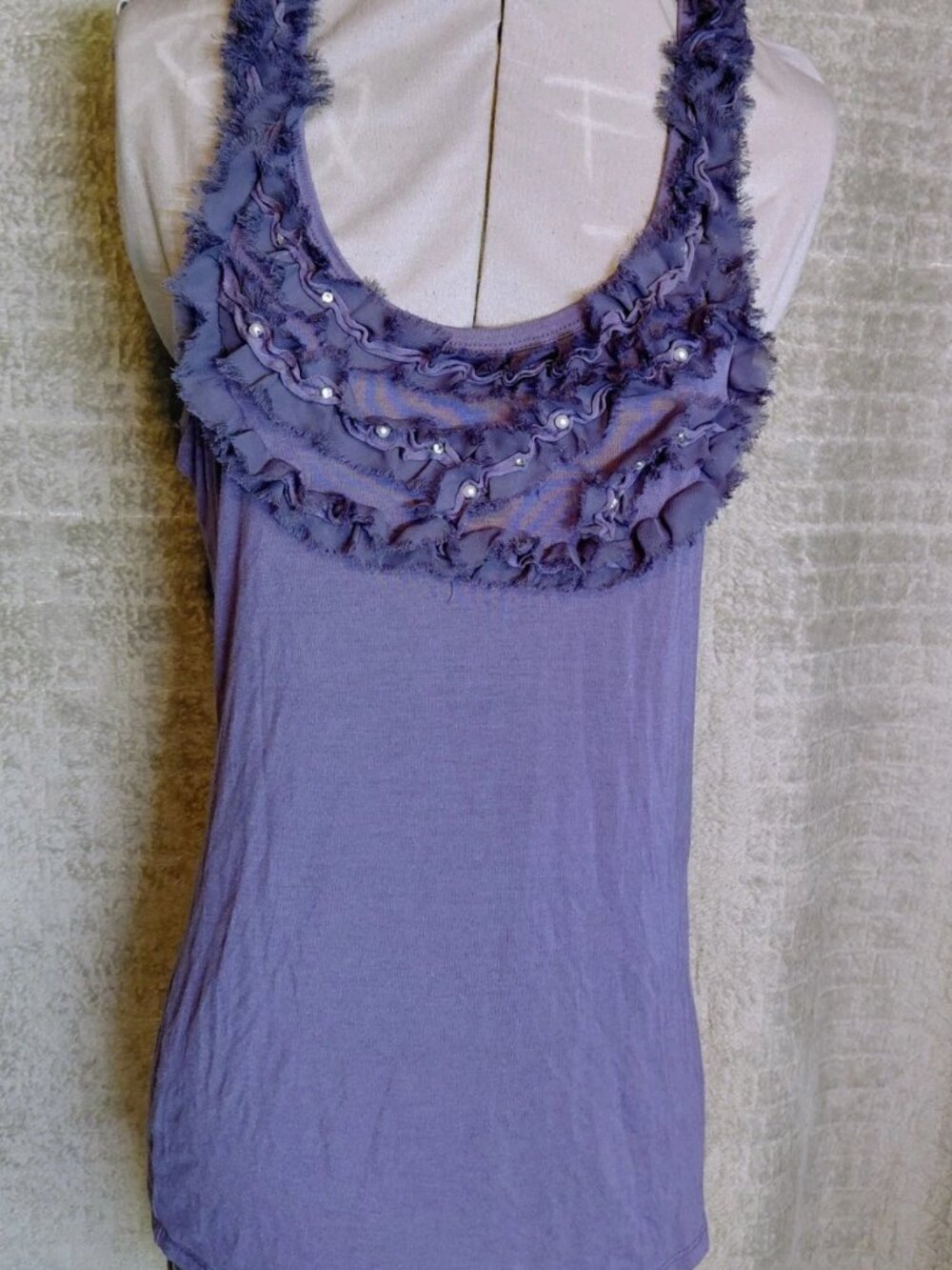 Charlotte Russe ruffled tank top